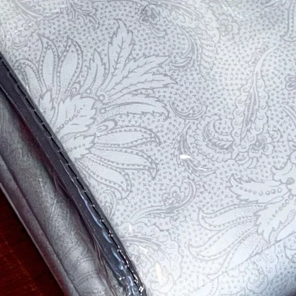 RALPH LAUREN Gray Floral Full Size Sheet Set - 100% Cotton Fits 18 Mattress